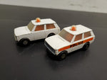Vtg 1975 Matchbox Rolamatics Pair of No. 20 Police Patrol Trucks Lesney England
