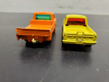 Vtg 1973 & '77 Matchbox Superfast No. 57 Wild Life Truck & No. 66 Ford Transit
