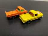 Vtg 1973 & '77 Matchbox Superfast No. 57 Wild Life Truck & No. 66 Ford Transit