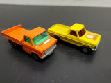 Vtg 1973 & '77 Matchbox Superfast No. 57 Wild Life Truck & No. 66 Ford Transit