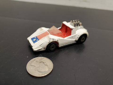 Vtg 1975 Matchbox Superfast No. 55 HellRaiser Red White Blue Made in UK Lesney