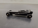 Vtg TootsieToy Die Cast Black Wedge Dragster No. 2 USA Collectible Hot Rod Fast