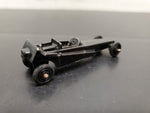 Vtg TootsieToy Die Cast Black Wedge Dragster No. 2 USA Collectible Hot Rod Fast