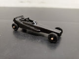 Vtg TootsieToy Die Cast Black Wedge Dragster No. 2 USA Collectible Hot Rod Fast