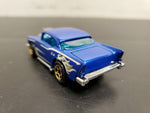 Vtg 1976 Hot Wheels Blue '55 Chevy "Custom Rod" Engine Scoop Mattel Collectible