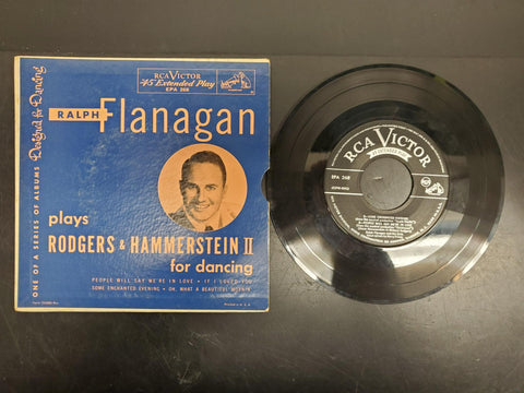 Vtg 45 Rpm Ralph Flanagan plays Rodgers & Hammerstein II for dancing RCA Victor