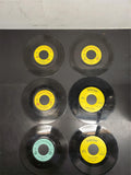 Vtg Collection of 6 -45 Rpm Peter Pan VinylsHappy BirthdayFlinstonesPopeye +More