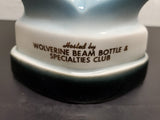 Vtg 1973 Jim Beam Around The World 3rd Annual Wolverine Empty Decanter Detroit
