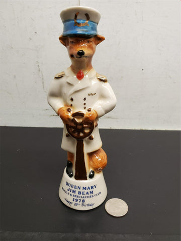 Vtg 1978 Jim Beam Queen Mary Bottle & Specialties Club Happy 10th B-day Paper Wt