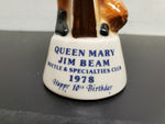 Vtg 1978 Jim Beam Queen Mary Bottle & Specialties Club Happy 10th B-day Paper Wt