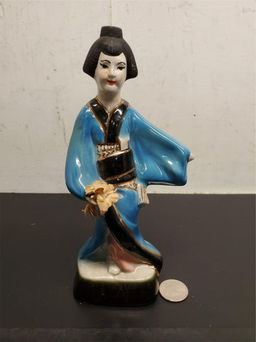 Vtg Jim Beam Madame Butterfly Geisha Paperweight Regal China Collectible Unique