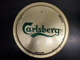 Vtg Carlsberg Beer Advertisement Tin Tray Serving Collectible Breweriana Old