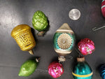 Vtg Circa 1940's Shiny Brite Assortment of 17 Christmas Tree Ornaments Holidays