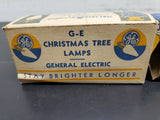 Vtg 1950's G-E General Electric Lot of 20 Christmas Tree Lamps Holidays Snow Fun