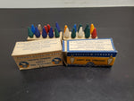 Vtg 1950's G-E General Electric Lot of 20 Christmas Tree Lamps Holidays Snow Fun