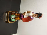 Vtg EMPTY Jim Beam 1977 Figaro decanter W/Music Box & Stand Regal China