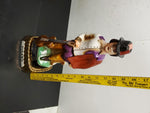 Vtg EMPTY Jim Beam 1977 Figaro decanter W/Music Box & Stand Regal China