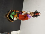 Vtg EMPTY Jim Beam 1977 Figaro decanter W/Music Box & Stand Regal China