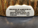 Vtg EMPTY Jim Beam 1977 Figaro decanter W/Music Box & Stand Regal China