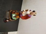 Vtg EMPTY Jim Beam 1977 Figaro decanter W/Music Box & Stand Regal China