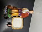Vtg EMPTY Jim Beam 1977 Figaro decanter W/Music Box & Stand Regal China