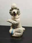 Vintage EMPTY 1970 Jim Beam Figural Decanter Penny The Poodle Bourbon Whiskey