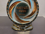 Vtg EMPTY 1965 Jim Beam Harold's Club Reno Pinwheel Bottle/Decanter  Rare!