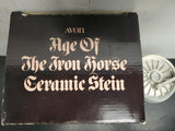 Vtg '82 Age Of The Iron Horse Train Stein Handcrafted Ceramarte Brazil Orig. Box