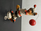Vtg '80 Blackhawk Jim Beam Club Fox Jester Holding Balloon Paperweight Collect
