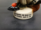Vtg '80 Blackhawk Jim Beam Club Fox Jester Holding Balloon Paperweight Collect