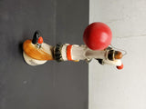 Vtg '80 Blackhawk Jim Beam Club Fox Jester Holding Balloon Paperweight Collect
