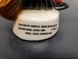 Vtg '80 Blackhawk Jim Beam Club Fox Jester Holding Balloon Paperweight Collect