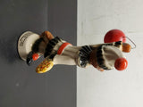 Vtg '80 Blackhawk Jim Beam Club Fox Jester Holding Balloon Paperweight Collect
