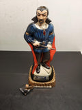 Vtg EMPTY 1979 Jim Beam Mephistopheles Decanter W/Base & Music Box Regal China