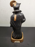 Vtg EMPTY 1979 Jim Beam Mephistopheles Decanter W/Base & Music Box Regal China