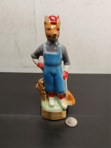Vtg 1988 Jim Beam 18th Annual Convention Portland OR Lumberjack Fox Paperweight