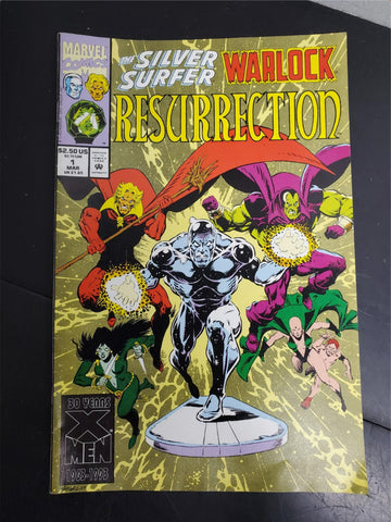 Vtg 1993 Marvel Comic Book The Silver Surfer Warlock Resurrection #1 30Yrs X-Men