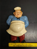 Vtg Fat Goofy Chef Wall Hanging Sculpture Figurine Kitchen Collectible UniqueFun
