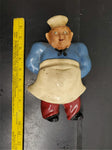 Vtg Fat Goofy Chef Wall Hanging Sculpture Figurine Kitchen Collectible UniqueFun