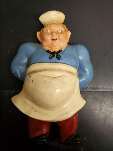 Vtg Fat Goofy Chef Wall Hanging Sculpture Figurine Kitchen Collectible UniqueFun