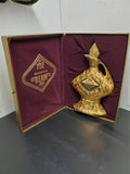 Vtg  EMPTY 1964 Jim Beam Gold Genie's Lamp Decanter 162 Months Old Label