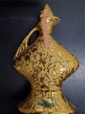 Vtg  EMPTY 1964 Jim Beam Gold Genie's Lamp Decanter 162 Months Old Label