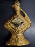 Vtg  EMPTY 1964 Jim Beam Gold Genie's Lamp Decanter 162 Months Old Label