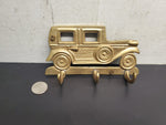 Vintage Solid Brass Antique Car Key/Jacket/Coat Holder Wall Hanger 6 1/2" Long
