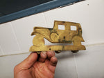 Vintage Solid Brass Antique Car Key/Jacket/Coat Holder Wall Hanger 6 1/2" Long