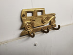 Vintage Solid Brass Antique Car Key/Jacket/Coat Holder Wall Hanger 6 1/2" Long