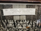 Antique Panoramic Photo 24th Annual District Assembly Missionary Convention Pitt