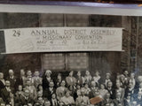 Antique Panoramic Photo 24th Annual District Assembly Missionary Convention Pitt