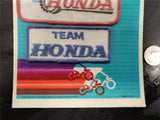Vintage Team Honda Motorcycle America Cycle Emblems/Patches Washable Sew On