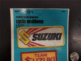 Vintage Team Suzuki Motorcycle America Cycle Emblems/Patches Washable Sew On